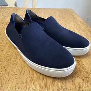 Rothy’s The Sneaker Slip On Navy Sneakers size 8.5